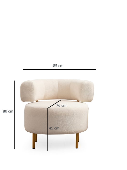 Atelier Del Sofa River Round - Blanco Atelier Del Sofa River Round - Blanco